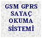 Metin Kutusu: GSM GPRS SAYA OKUMA SSTEM